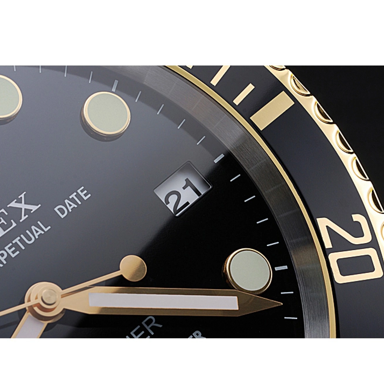 AAA replica watch 622476 Rolex Submariner Black-Gold Wall Clock 0817